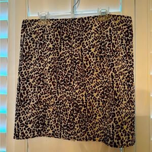 Cheetah print skirt